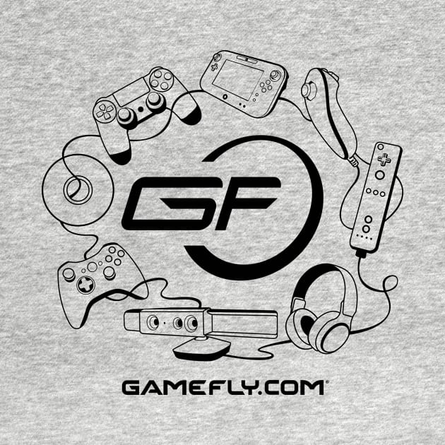 GF Retro Controllers Black by GameFly Official Merch Store